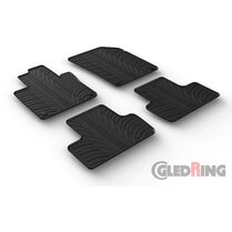 Gledring Rubbermatten passend voor Volvo XC60 2017- (T profiel 4-delig + montageclips)