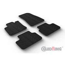  Gledring Rubbermatten passend voor Volvo C40 Recharge 2021- (T profiel 4-delig + montageclips)