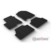 Gledring Rubbermatten passend voor Hyundai Kona EV 4/2018- (T profiel 4-delig + montageclips)