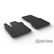 Gledring Rubbermatten passend voor Smart ForTwo 453 2014- (T profiel 2-delig + montageclips)