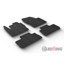 Gledring Rubbermatten passend voor Landrover Freelander II 2007- (T profiel 4-delig + montageclips)