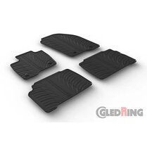 Gledring Rubbermatten passend voor Ford S-Max 6/2015- & Galaxy 8/2015- (T profiel 4-delig + montageclips)