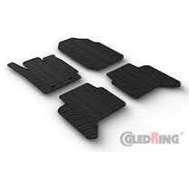 Gledring Rubbermatten passend voor Ford Ranger (TKE) Double Cab 2013-2022 (automaat)  (T profiel 4-delig + montageclips)