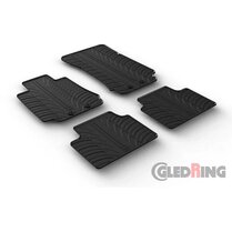 Gledring Rubbermatten passend voor Alfa Romeo Giulia Sedan 2016- (T profiel 4-delig + montageclips)