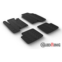 Gledring Rubbermatten passend voor Fiat Panda 2014- (T profiel 4-delig + montageclips)