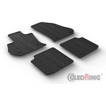 Gledring Rubbermatten passend voor Fiat 500L 7/2017- (T profiel 4-delig + montageclips)