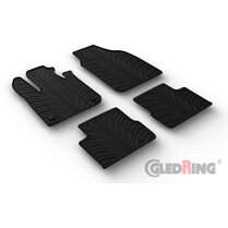Gledring Rubbermatten passend voor Fiat 500e 2020- (T profiel 4-delig + montageclips)