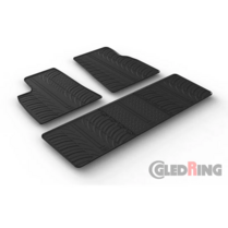 Gledring Rubbermatten passend voor Tesla Model S 2012-2016 excl. 85D (T profiel 5-delig)