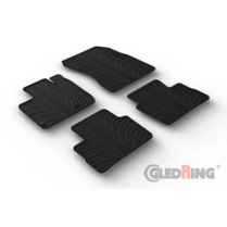 Gledring Rubbermatten passend voor Nissan Qashqai III (J12) 2021- (T profiel 4-delig + montageclips)