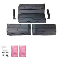 Oneway Set deurpanelen passend voor Ford Ranger T6/T7/T8 2012-2022 (Jumbo) - Matzwart