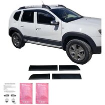 Oneway Set deurpanelen passend voor Dacia Duster I 2010-2017 (zonder Duster markering) - Matzwart
