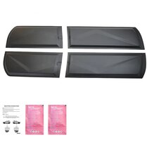 Oneway Set deurpanelen passend voor Nissan Navara D40 2005-2010 - Matzwart