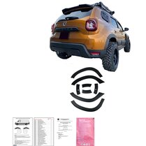 Oneway Complete bodykit passend voor Dacia Duster II 2018-2024 met Park Assist (Offroad) (zonder Duster markering) - Matzwart