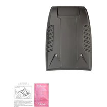  Oneway Motorkapluchtinlaat (Scoop) passend voor Ford Ranger T6 2012-2015 - Matzwart