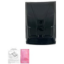  Oneway Motorkapluchtinlaat (Scoop) passend voor Nissan Navara NP300 (D23) 2014-2021 - Glanzend zwart