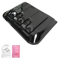 Oneway Motorkapluchtinlaat (Scoop) passend voor Ford Ranger T9 2022- - Glanzend zwart