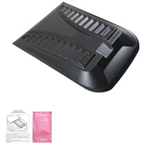 Oneway Motorkapluchtinlaat (Scoop) passend voor Nissan Navara NP300 (D23) 2014-2021 - Versie 3 - Matzwart