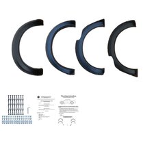 Oneway Set spatbordverbreders (Fender Flares) passend voor Nissan Navara NP300 (D23) 2017-2021 - Matzwart