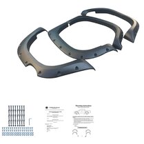 Oneway Set spatbordverbreders (Fender Flares) passend voor Mitsubishi L200 Triton 6 2019- - Matzwart