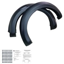 Oneway Set spatbordverbreders (Fender Flares) passend voor Ford Ranger T6/T7/T8 2012-2022 (Jumbo) - Matzwart