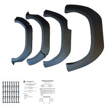 Oneway Set spatbordverbreders (Fender Flares) passend voor Toyota Hilux 2015-2020 - Matzwart