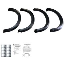 Oneway Set spatbordverbreders (Fender Flares) passend voor Ford Ranger T9 2022- - Matzwart