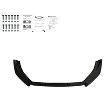 Oneway Voorspoilerlip passend voor Ford Fiesta MK8 ST/ST-Line 2017-2021 - Glanzend zwart