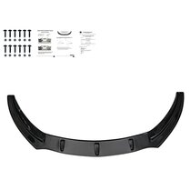 Oneway Voorspoilerlip passend voor Opel Astra J OPC/VXR 2009-2015 - Glanzend zwart