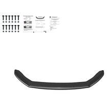 Oneway Voorspoilerlip passend voor Seat Leon (5F) HB/SC/ST FR/Cupra Facelift 2017-2020 - Versie 2 - Glanzend zwart