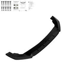  Oneway Voorspoilerlip passend voor Seat Leon IV HB/ST FR 2020- - Glanzend zwart