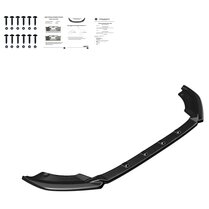 Oneway Voorspoilerlip passend voor Seat Ibiza (6F) 2017- incl. FR - Glanzend zwart