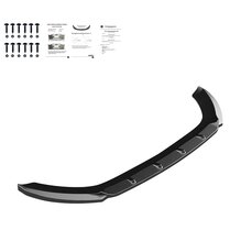 Oneway Voorspoilerlip passend voor Seat Leon (5F) HB/SC/ST FR/Cupra 2013-2016 - Versie 2 - Glanzend zwart