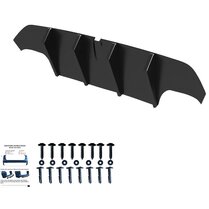 Oneway Achterbumperskirt (Diffuser) passend voor Opel Astra L HB 5-deurs 2021- - Glanzend zwart