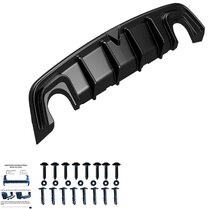 Oneway Achterbumperskirt (Diffuser) passend voor Alfa Romeo Giulietta 2010-2020 - Versie 2 - Glanzend zwart