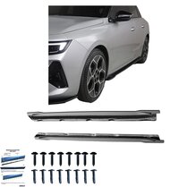  Oneway Set Sideskirts passend voor Opel Astra L HB/ST 2021- - Glanzend zwart
