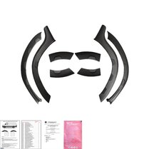 Oneway Set spatbordverbreders (Trims) passend voor Dacia Duster I 2010-2017 Off-Road - Matzwart