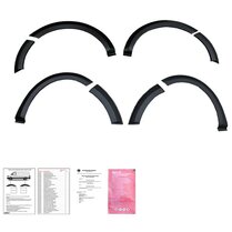 Oneway Set spatbordverbreders (Trims) passend voor Dacia Lodgy 1e Gen. 2012-2020 - Matzwart