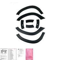 Oneway Set spatbordverbreders (Trims) passend voor Dacia Duster II 2018-2024 met Park Assist - Matzwart