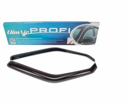 ClimAir Zijwindschermen Dark passend voor Seat Toledo 5 deurs 2004-2009 / Altea+XL 2004- voorzijde